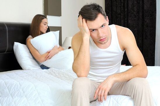 Um homem fica perturbado com corrimento patológico quando excitado