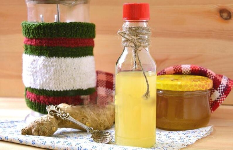 Tintura de gengibre com limão e mel para aumentar a potência